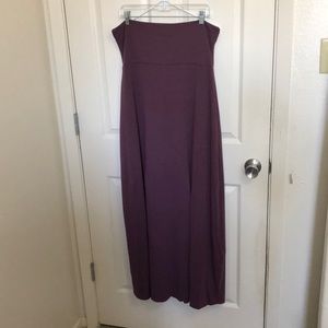 Purple maxi skirt